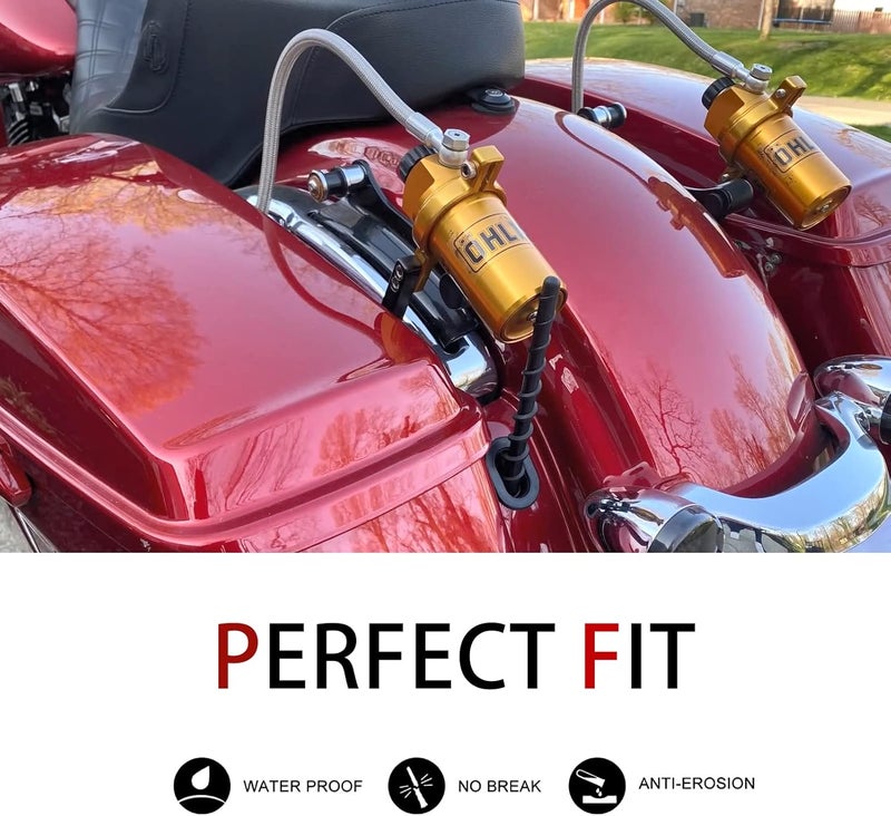 Jamscar Jamcar Short Motorcycle Antenna for Harley Davidson Accessories Tour Electra Road Street Glide Trike Ultra Classic CVO 1989-2025, 7" Rubber Antenna Replacement for Reception - Image 2